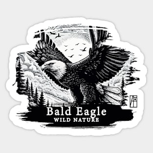 Bald Eagle - WILD NATURE - BALD EAGLE -10 Sticker